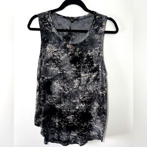 Very J, tie dye racer back tank, L